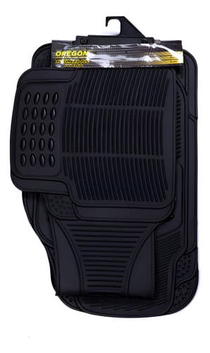 Cubre Alfombra Para Auto Pvc 4 Piezas Color Negro Universal